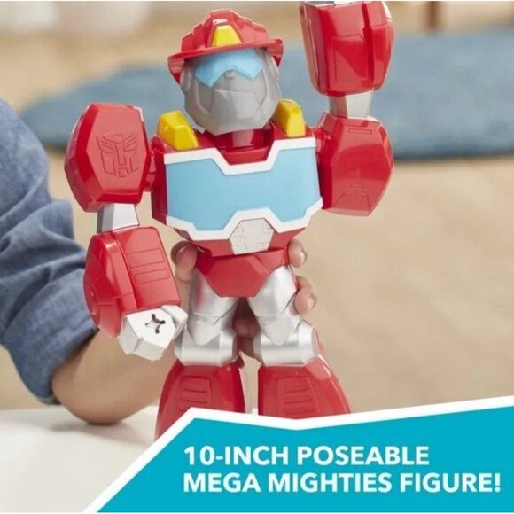 Transformers Rescue Bots Academy Mega Mighties Heatwave the Fire-Bot 10-Inch Bot - Picture 3 of 8